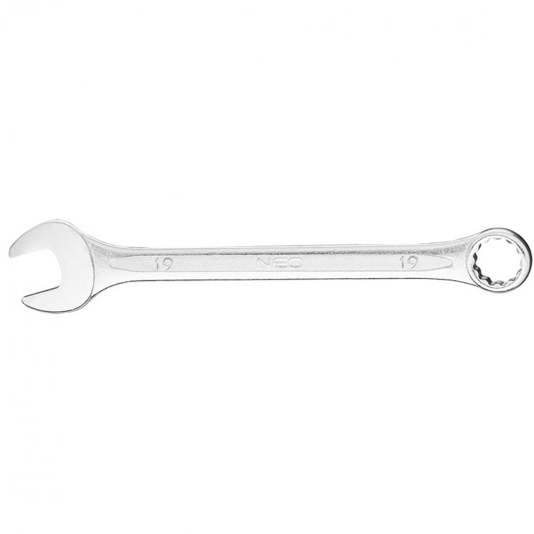 Steek/ringsleutel 19mm DIN 3113, CrV Staal, TUV M+T