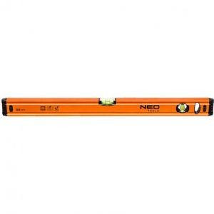 Waterpas 60cm 0,5mm/m, 2 Libellen, Acryl Glas, 1,5mm Matteriaal Dikte