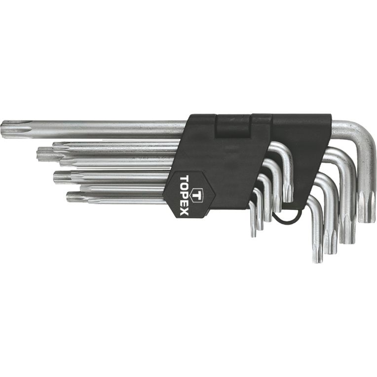 Torxset Lang T10-T50, CrV Staal