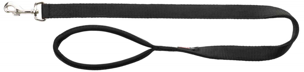 Riem Premium, XS: 1,80 m/10 mm, zwart