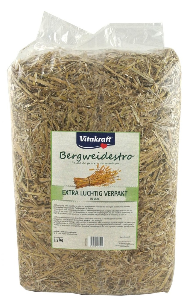 V. Vitakraft  BERGWEIDESTRO los 3.5 kg 65ltr
