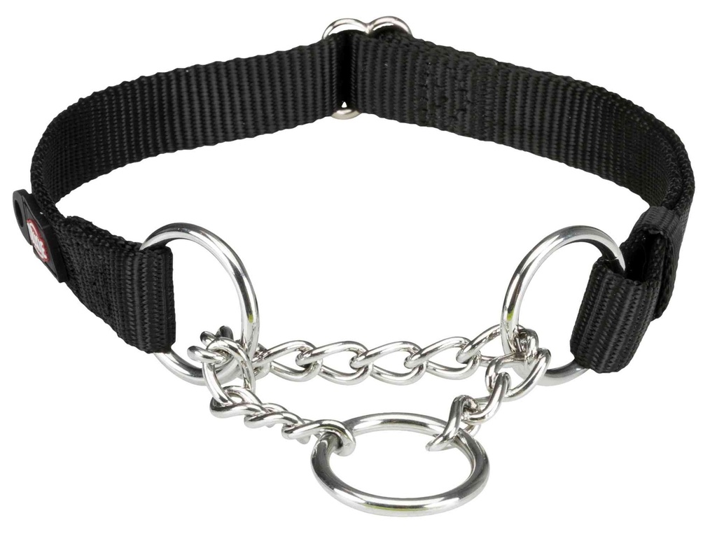 Anti trek halsband zwart M-L 35-50c