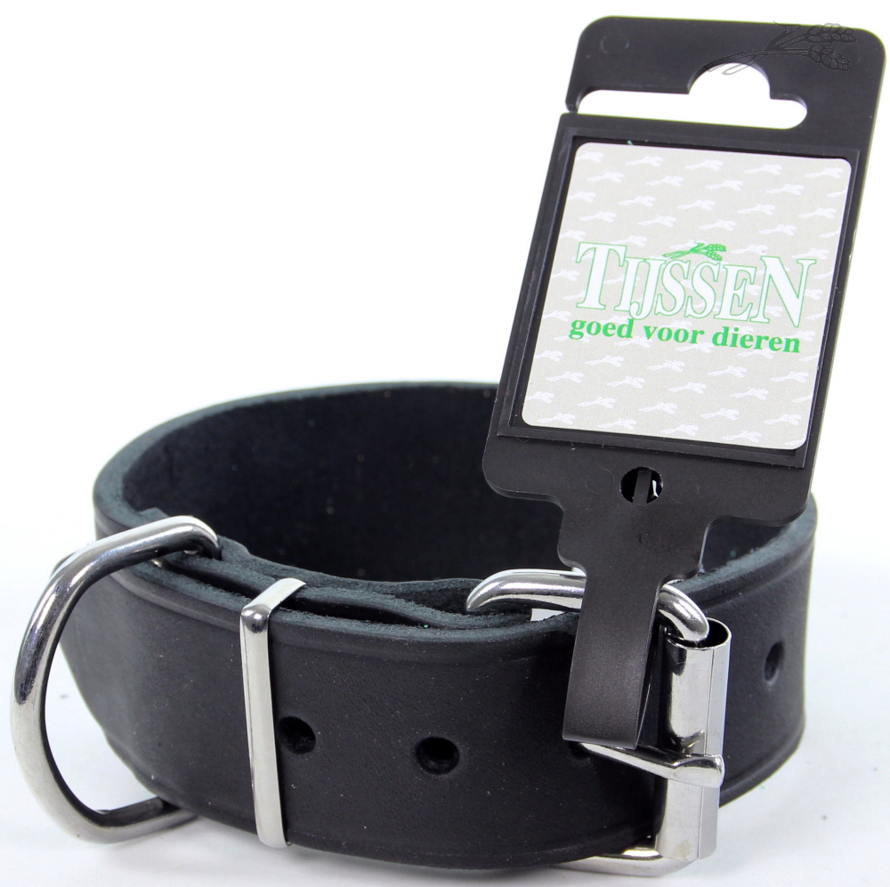 Halsband Vetleer Zwart 35mm x 45cm