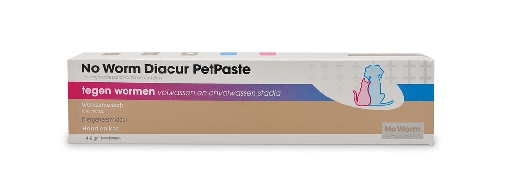 No worm Diacur giardia petpasta 4,8 g