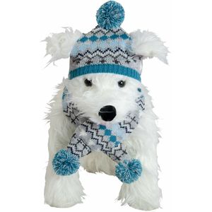 JV DOGWALK Sjaal & Muts Blauw-XS/S scarf: 41cm hat: 27cm