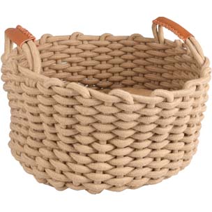 MAND ENYA ROND + KUSSEN BEIGE DIA.