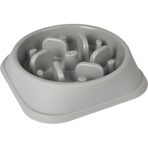 EETPOT BOBO 1 SLOW FEEDER GRIJS