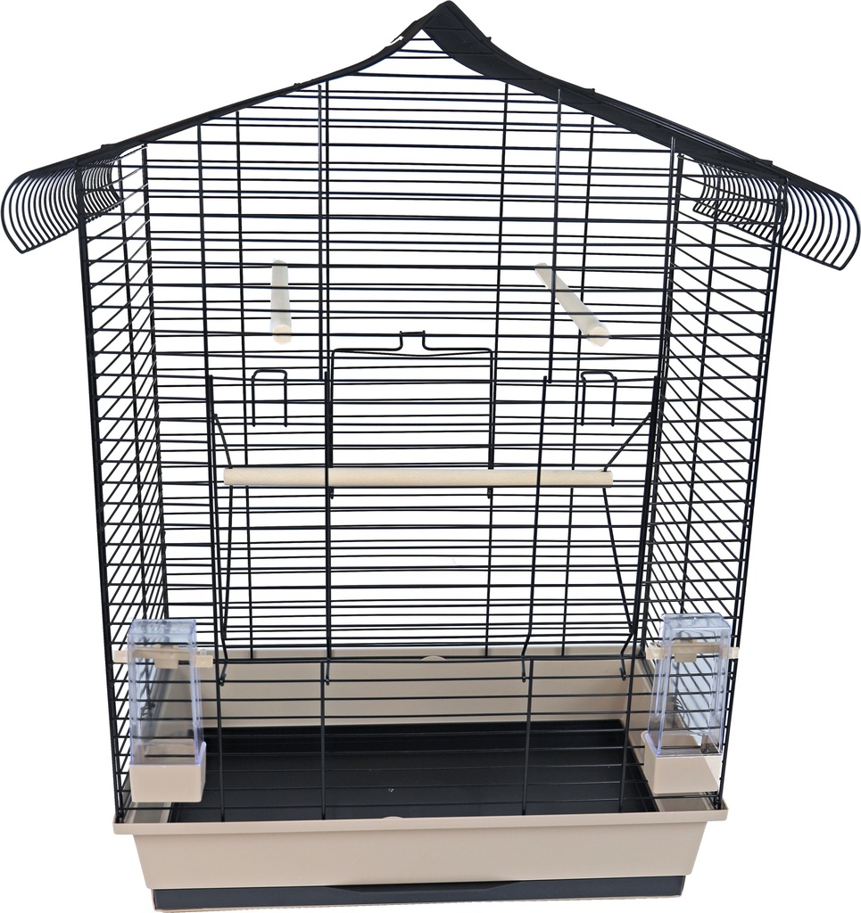 INTERZOO VOGELKOOI VEGA ZWART/BEIGE