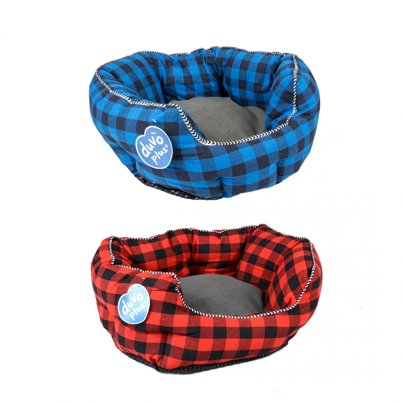 # Mand ovaal Ranch - 41x38x20cm gemengde kleuren