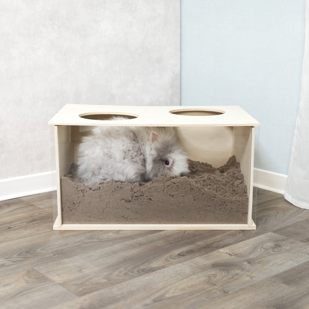 Graafbak voor konijnen, 58x30x38 cm