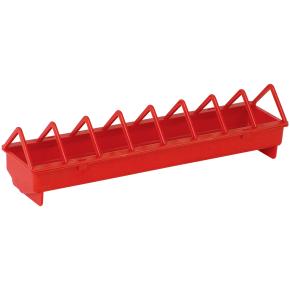 # KIPPENVOERBAK PLASTIEK DRAADGRIL S - 51x12x12,5cm rood