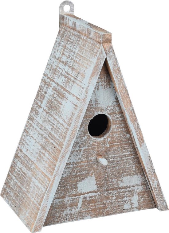 # NESTKASTJE GIES HOUT BLAUW/BRUIN 16,5x11x21CM