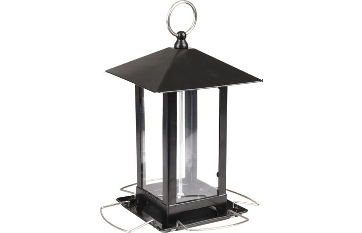 # VOEDERSILO ZADEN KIMI METAAL ZWART 14x14x22CM