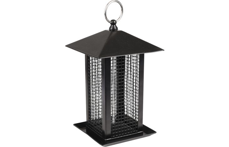 # VOEDERSILO NOTEN HILMA METAAL ZWART 14x14x22CM