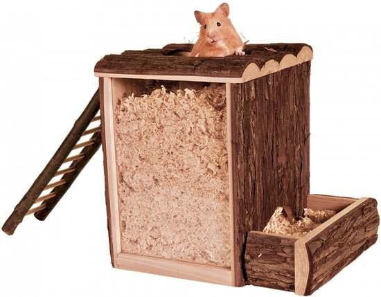 Graaftoren, hamsters, schorshout, 25 × 24 × 20 cm