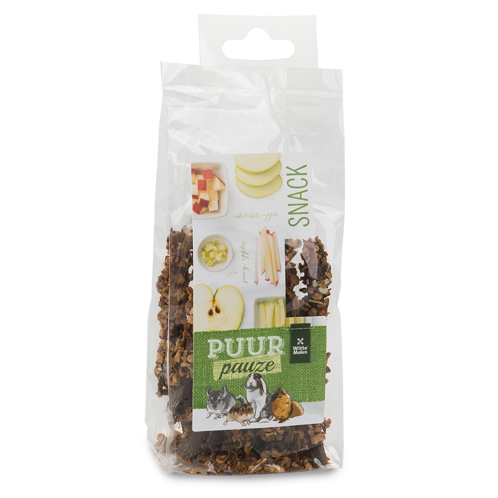 PUUR PAUZE KNABBELHOUTJES APPEL 50gr