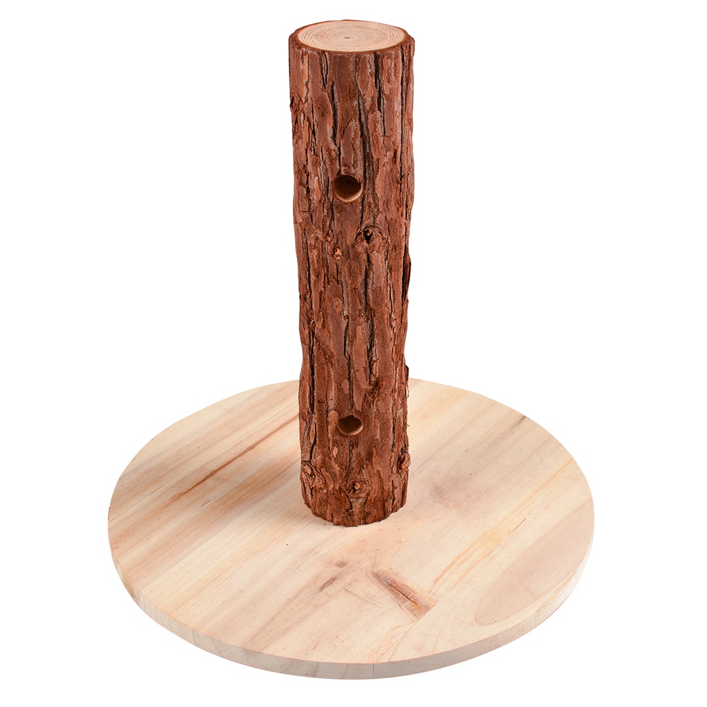 Houten snack boomstam 30x30x30cm