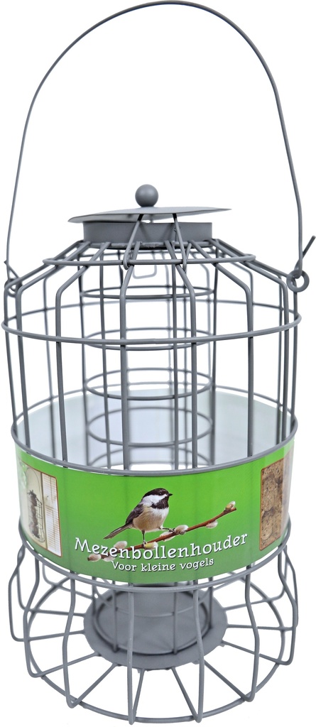 # MEZENBOL.HDR MET.KL.VOGELS GRIJS 24X17CM
