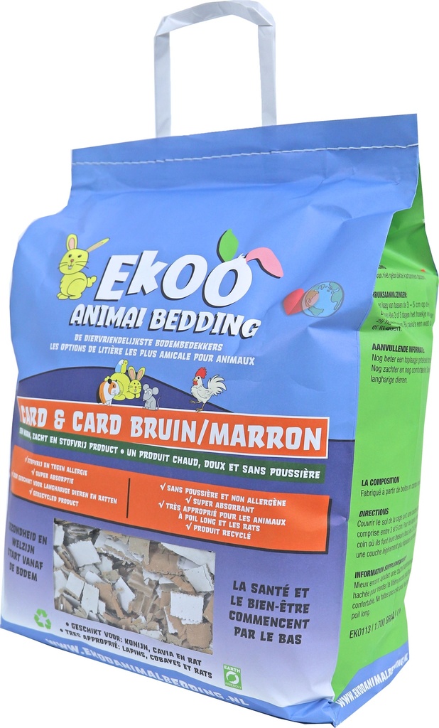 ANIMALBEDDING CARD + CARD BRUIN 25LTR.