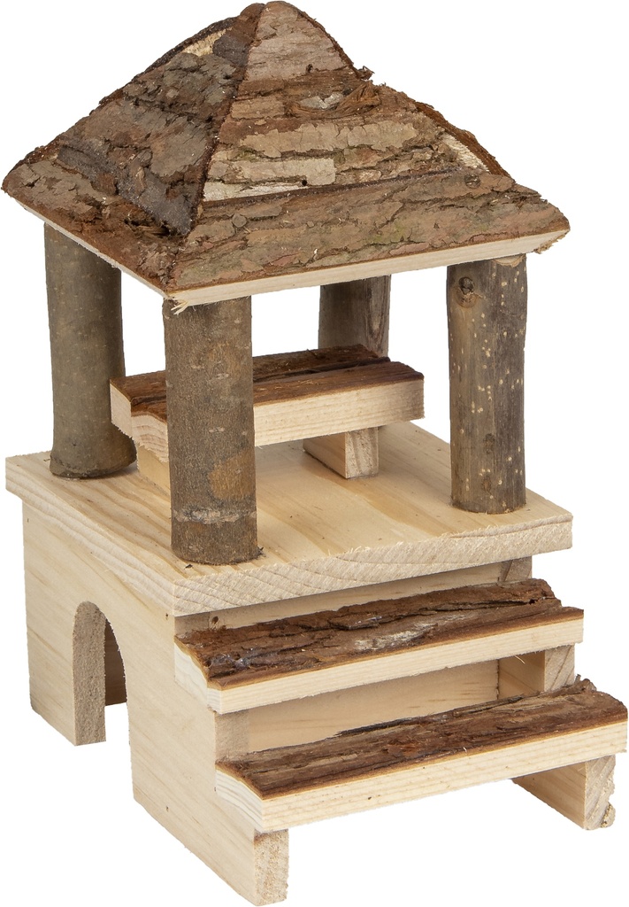 HUISJE PADY HOUT 16x12x21CM