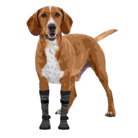 Pootbescherming Walker Active Long L, 2 st., zwart/grijs