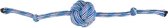 # HS KATOEN JOE TOUW + KNOOPBAL+2 KNOPEN BLAUW/WIT DIA. 7CM/45CM