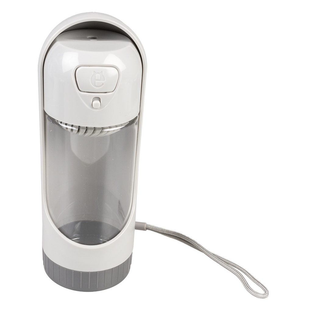 # Drinkfles compact 300ml - 6,5x6,5x18,5cm grijs