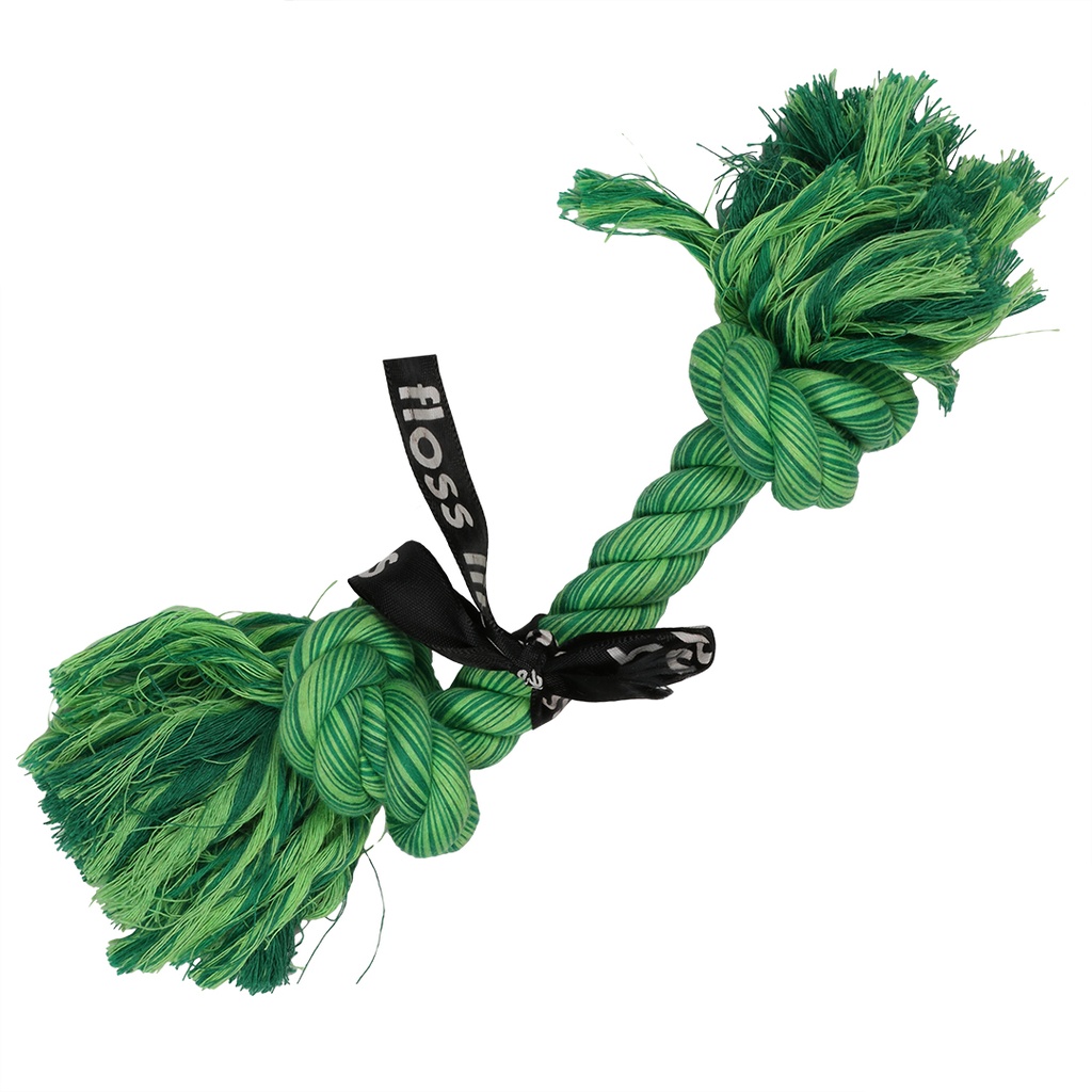 'Do you even floss dawg' speeltouw 2 knopen 20cm groen