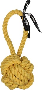 'Are you knots' bal met lus 28cm geel
