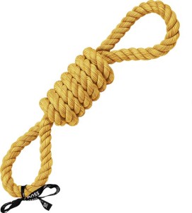 'Tug life' speeltouw 2 lussen 52cm geel