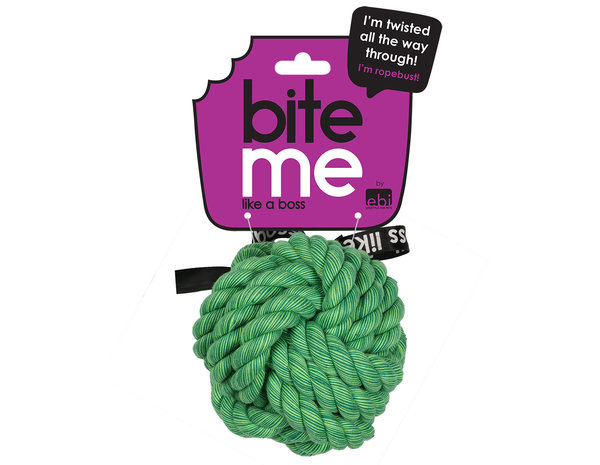 'Ballin' gevlochten bal 10cm groen