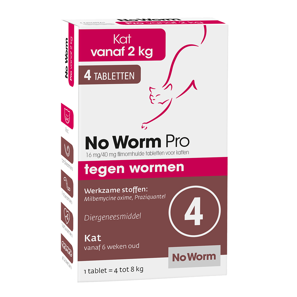 Exil No Worm Pro Kat vanaf 2 kg 4st