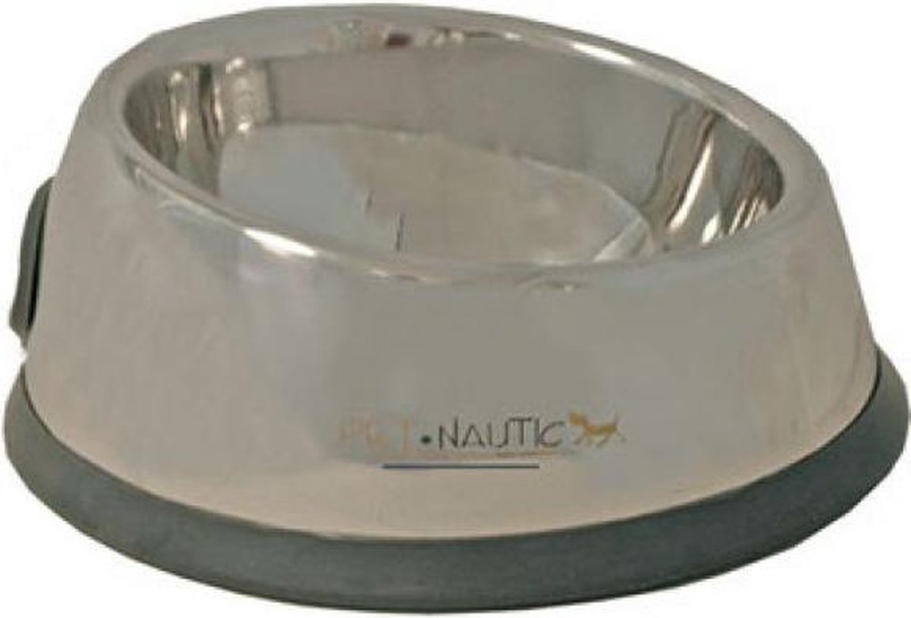 EETBAK RVS HOND ZWAAR A.SLIP OVAAL 27 CM
