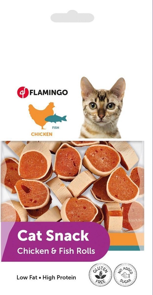 FISH CHICKEN ROLLS CAT 50GR
