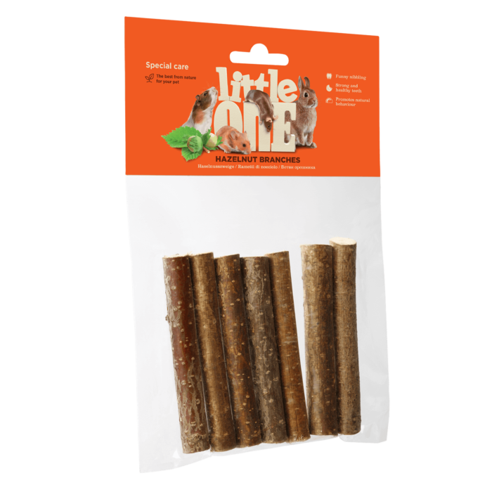 Knaaghout hazelnoottakken, 7 stuks 35 gram