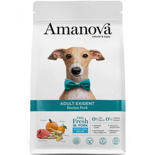 Amanova Dog Adult Exigent Iberian Pork Grain Free 10kg