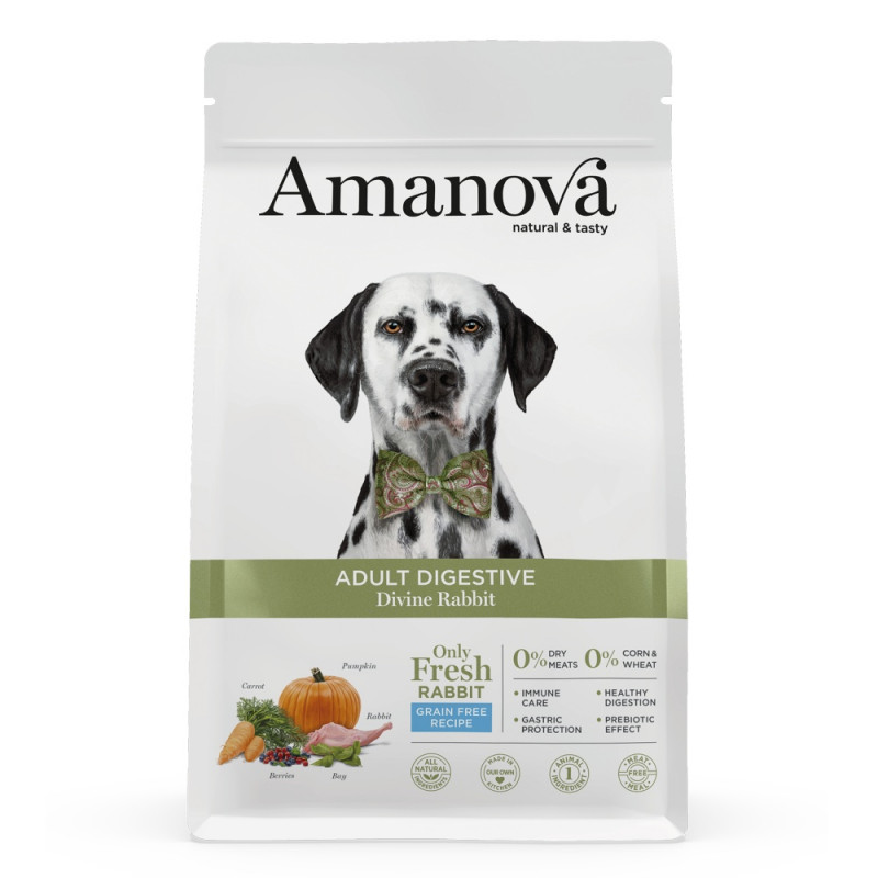 Amanova Dog Adult Digestive All Breeds Rabbit & Pumpkin Grain Free