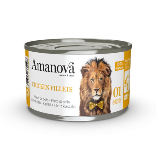 Amanova Can Cat 01 Chicken Fillets Broth