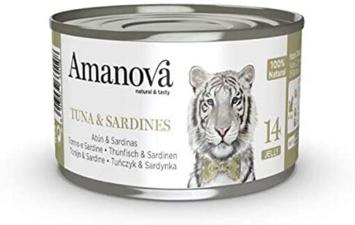 Amanova Can Cat 14 Tuna / Sardines Jelly