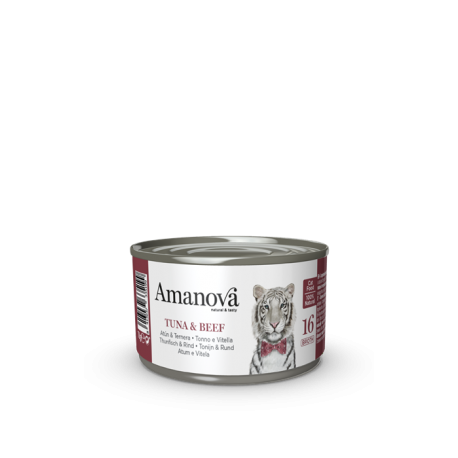 Amanova Can Cat 16 Tuna + Beef Broth