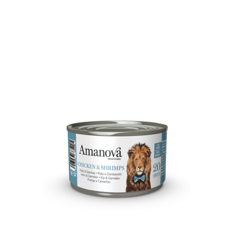 Amanova Can Cat 20 Chicken & Shrimps Broth