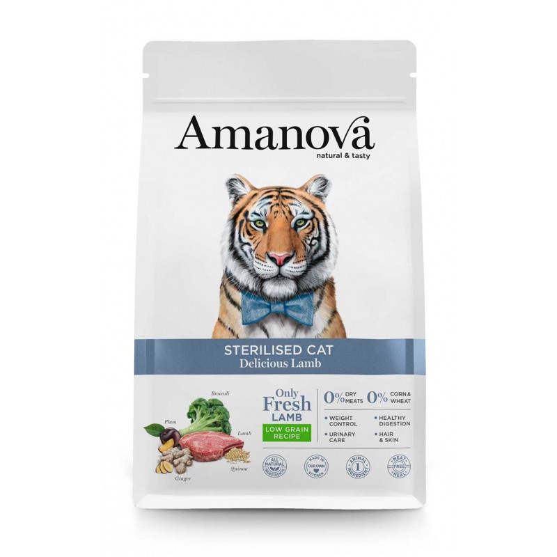 ! # Amanova Cat Sterilised Lamb Low Grain 300gr