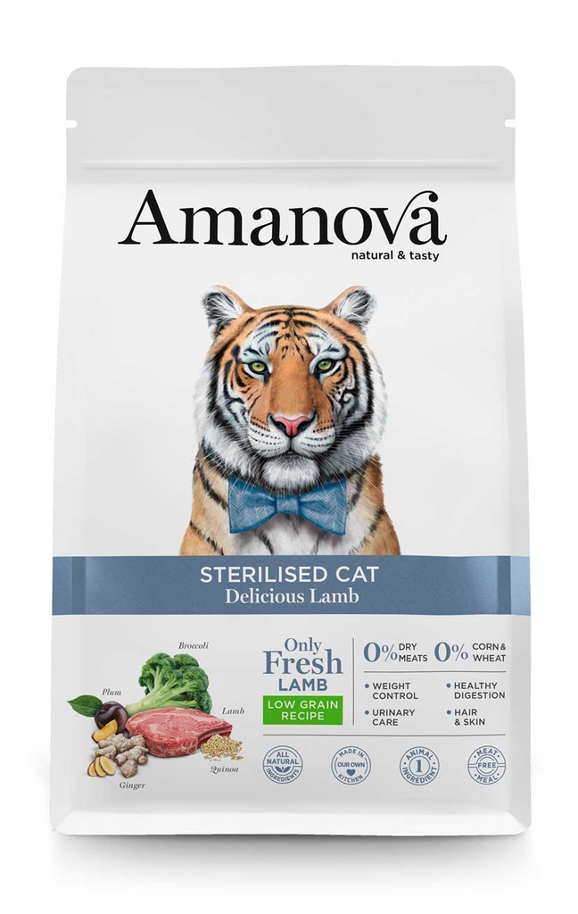 Amanova Cat Sterilised Lamb Low Grain 1,5kg