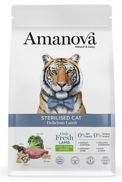 Amanova Cat Sterilised Lamb Low Grain 4kg
