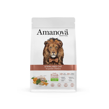 Amanova Cat Sterilised Chicken Low Grain 300gr