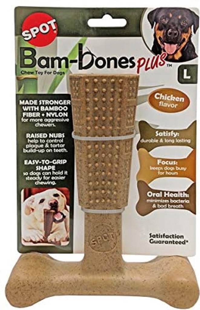 Spot Bam-Bones Plus Easy Grip Chicken Large