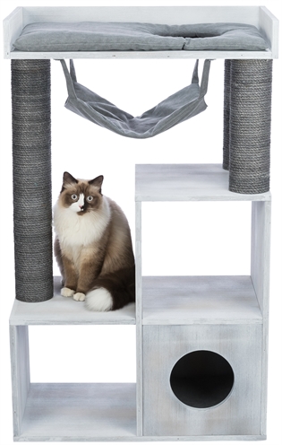 # Krabpaal met schapfunctie, 72 × 110 × 38 cm, grijs