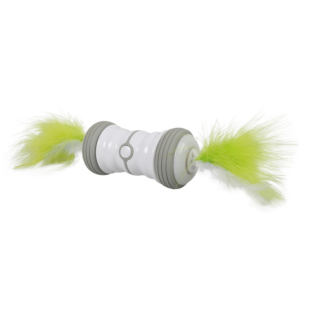 # Double spinner 13x6x6cm Wit/Groen