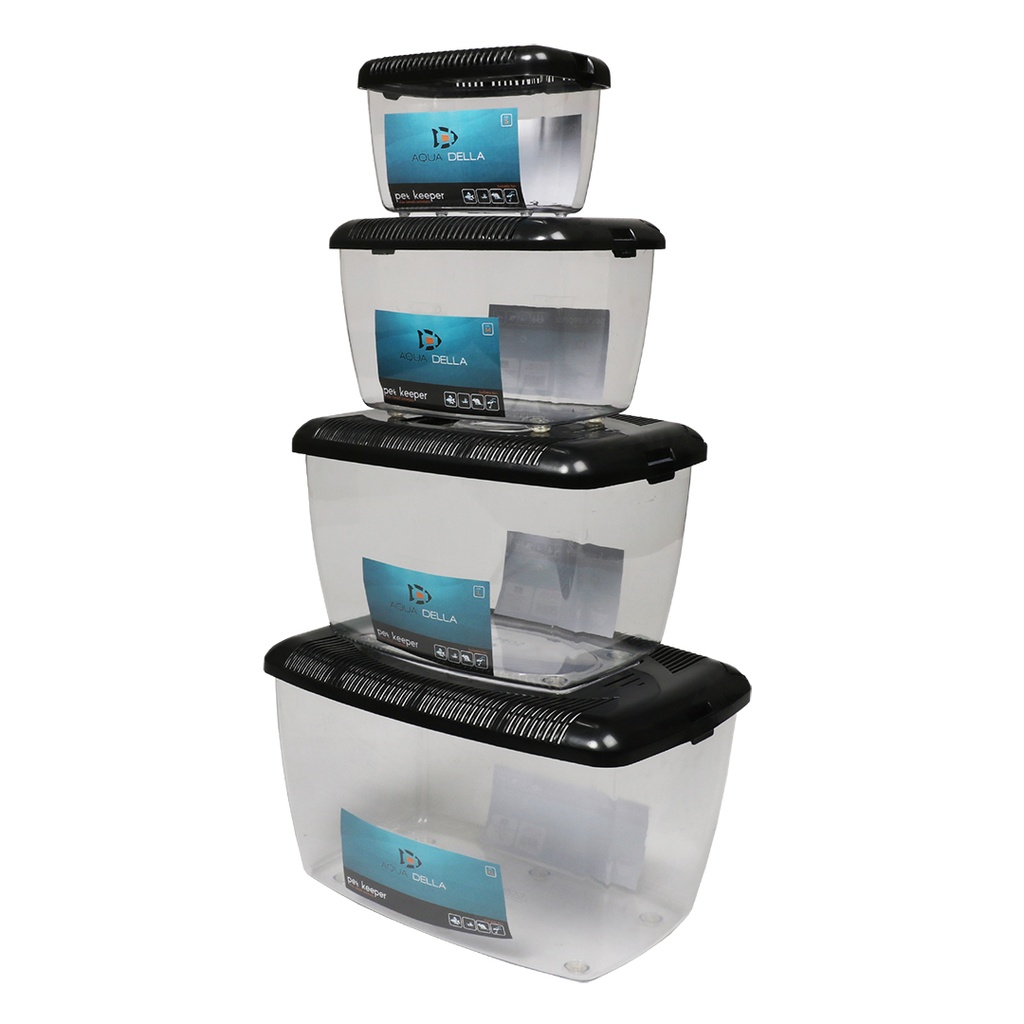 Pet Keeper dierenbox M - 24,5x17x17cm zwart
