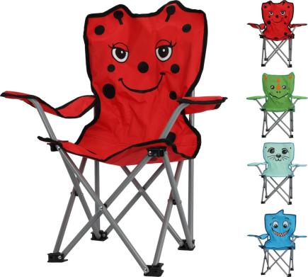 Camp Life Funny Kinder Vouwstoel (Assorti-4)